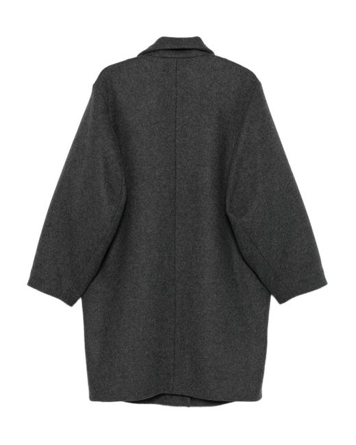Emporio Armani Gray Wool Coat