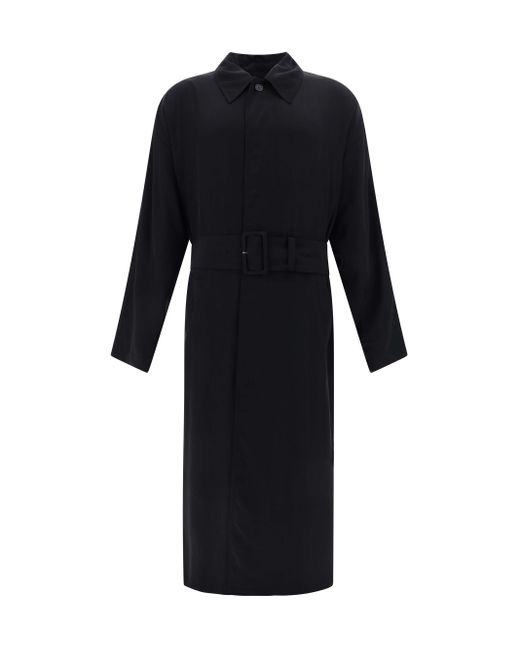 Cappotto Trench di Balenciaga in Black da Uomo