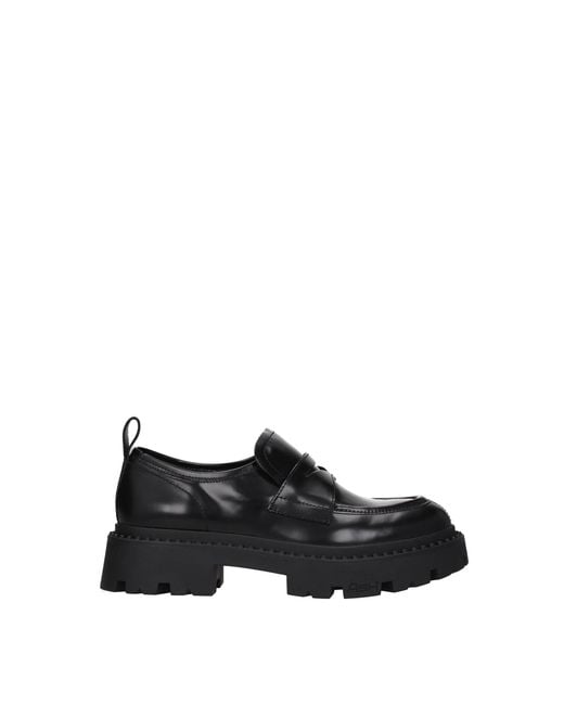 Ash Black Loafers Leather
