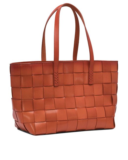 Box Weave Cestino Da 4 Cm 35 X24 X16 Cm di Dragon Diffusion in Red