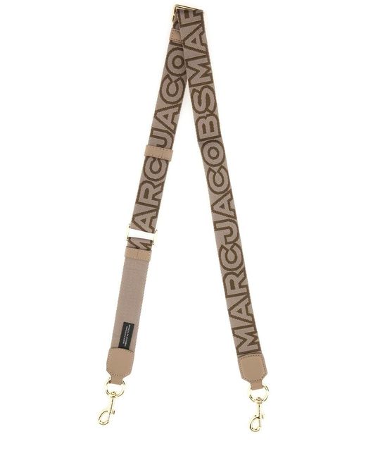 Fabric Strap With Logo-Donna di Marc Jacobs in Natural