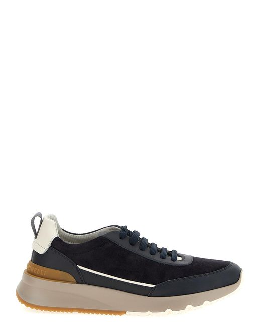 Runners Sneakers Blu-Uomo di Brunello Cucinelli in Blue da Uomo