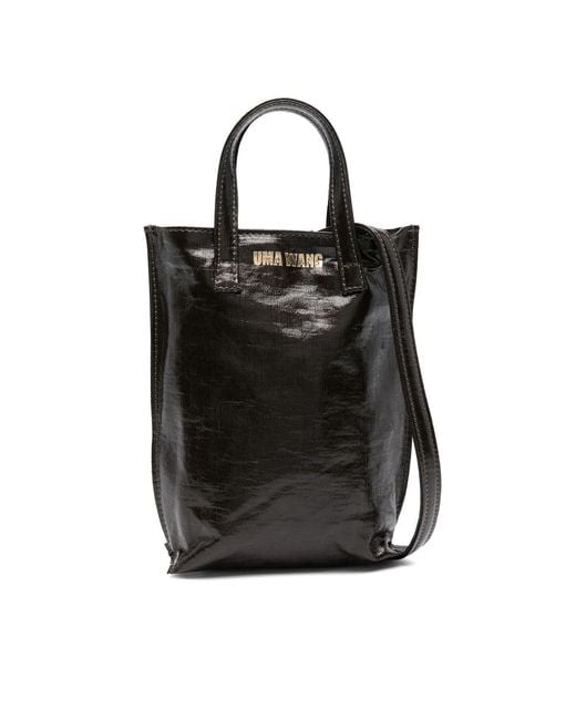 Uma Wang Black Brown Tote Bags