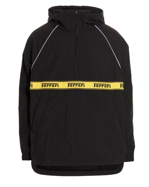 Ferrari Black Logo Band Jacket