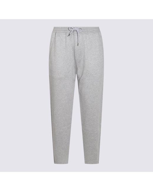 Brunello Cucinelli Gray Cotton Pants for men