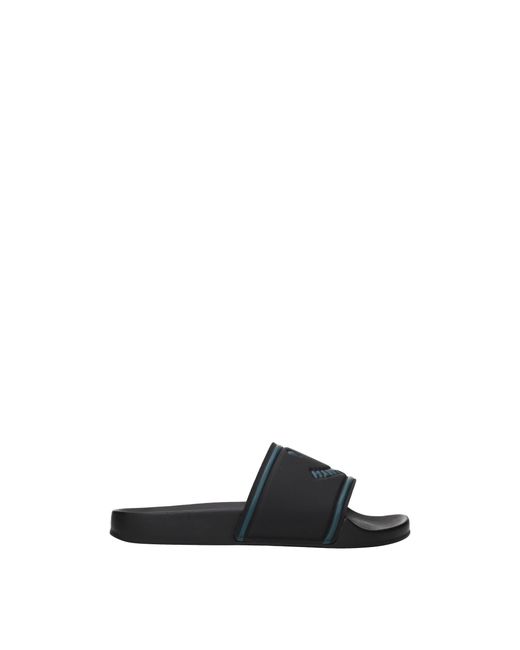 Paul Smith White Slippers And Clogs Rubber Black for men