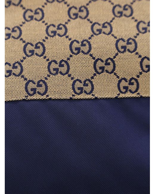 Giacca con zip GG di Gucci in Blue da Uomo