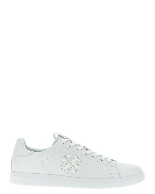 Double T Howell Court Sneakers Bianco di Tory Burch in White