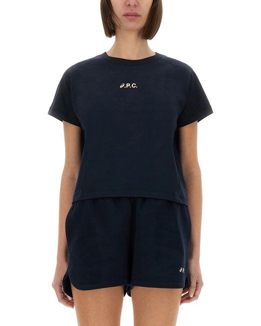 Asics x A.P.C. Blue Cloud Tshirt