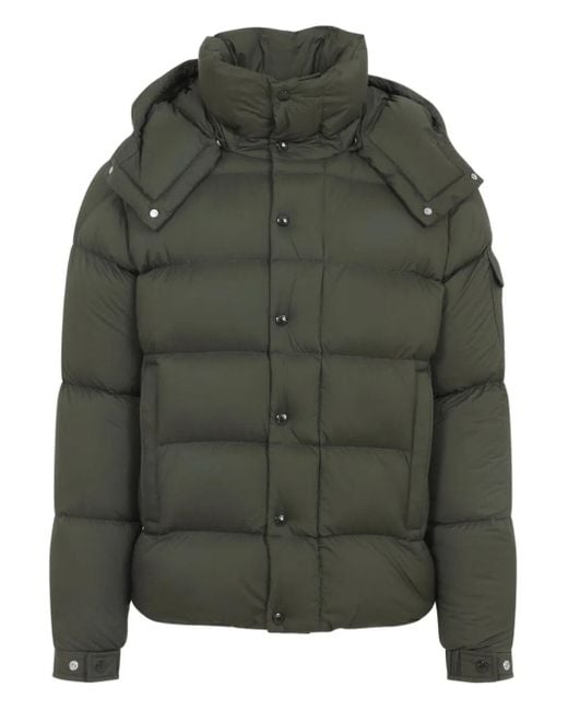 Moncler Green Maya 70 Hooded Short Down Jacket for men