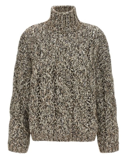 Dazzling Net Maglioni-Donna di Brunello Cucinelli in Gray