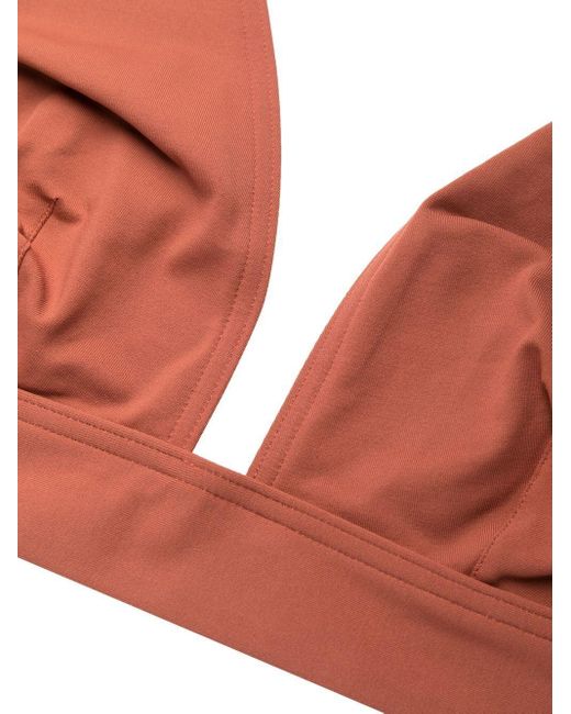 Eres Red Chrome Bikini Top