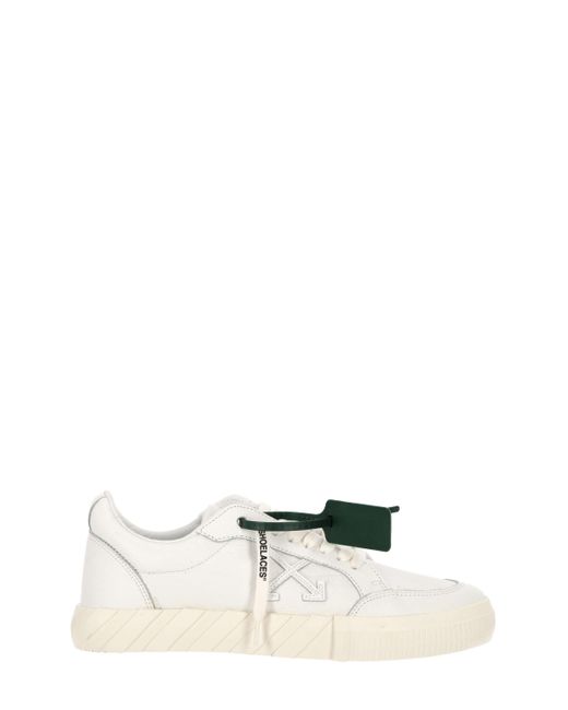 Off-White c/o Virgil Abloh Multicolor White/green/black Leather Cotton Vulcanized Low-top Sneakers for men