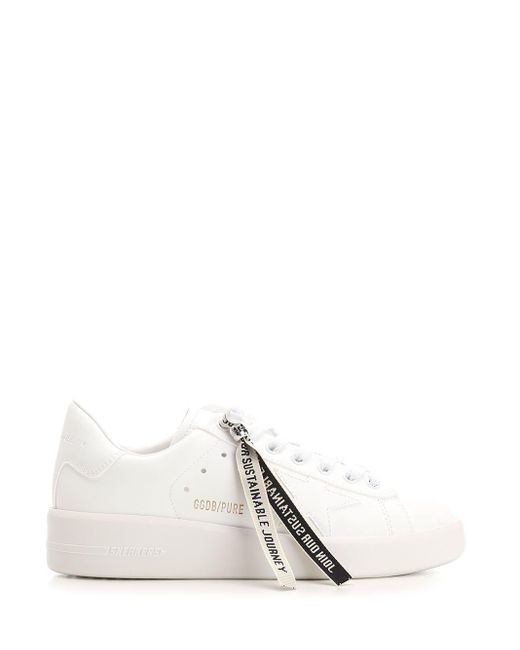 Golden Goose Deluxe Brand White Pure Star Sneakers