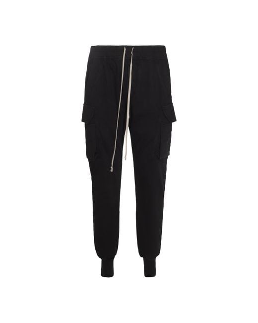 Trousers Blacks And Greys-Uomo di Rick Owens da Uomo