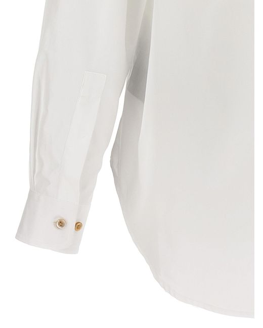 Classic Logo Camicie Bianco di Palm Angels in White da Uomo