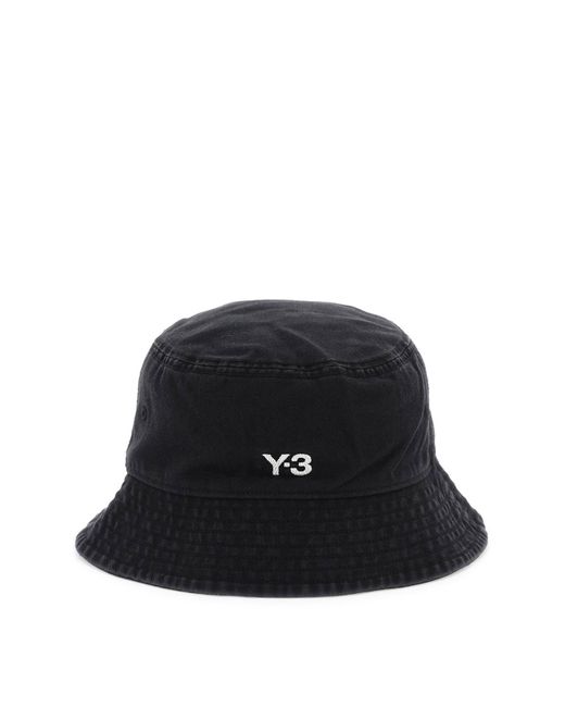 Y-3 Black Cappello Bucket for men