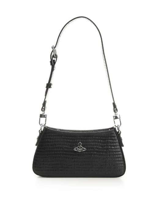 Vivienne Westwood Black Tasha Shoulder Phone Bag Shoulder Bags