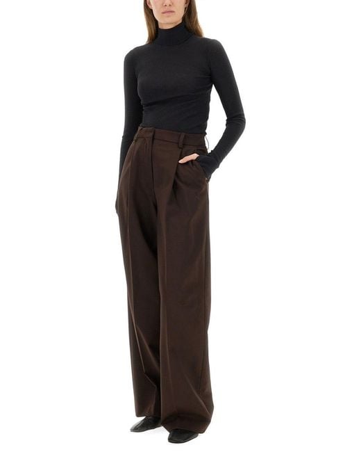 Lemaire Black Turtleneck Top