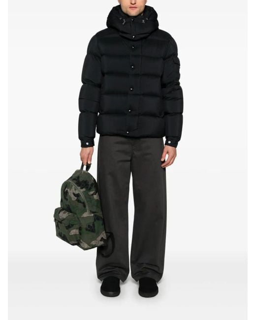 Moncler Black Maya 70 Hooded Short Down Jacket for men