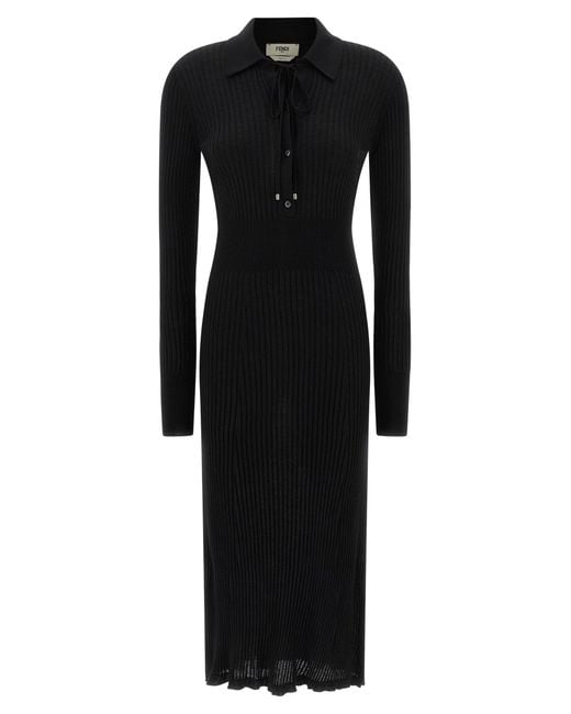 Essential Abiti Nero-Donna di Fendi in Black