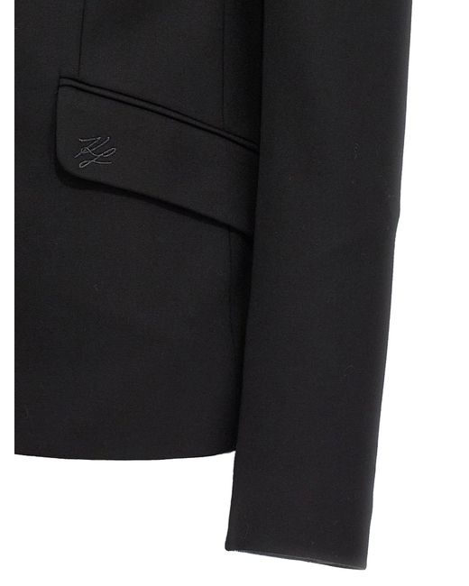 Karl Lagerfeld Black Punto Jackets