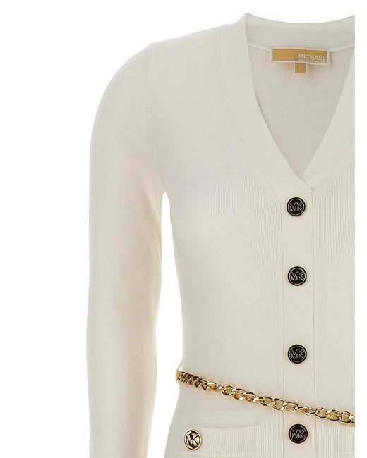 Long Knit Dress Abiti Bianco di MICHAEL Michael Kors in White
