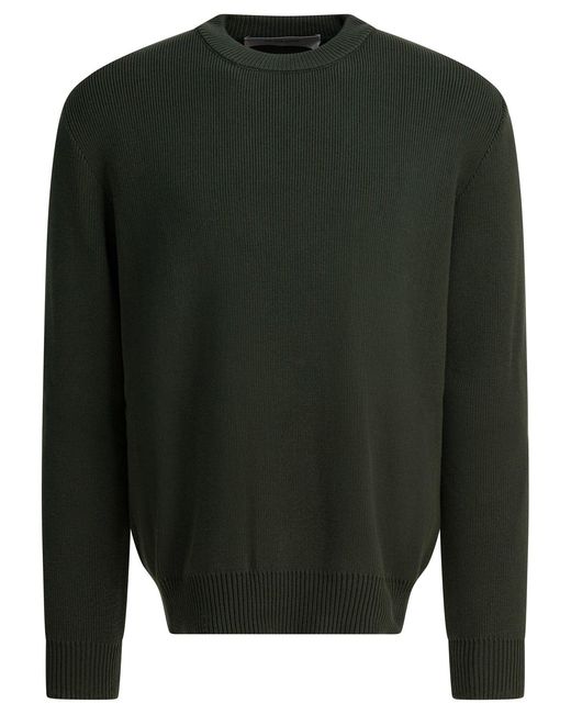 Golden Goose Deluxe Brand Green "Golden" Crewneck Sweater for men