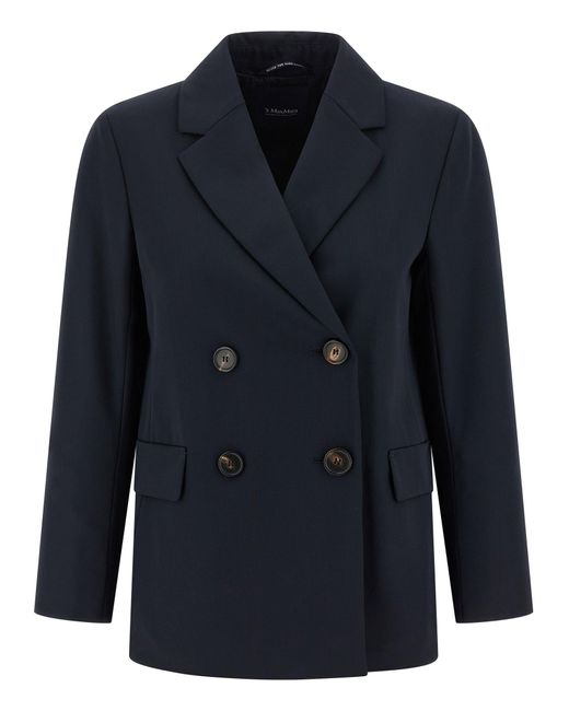 Max Mara Blue Ester Blazers