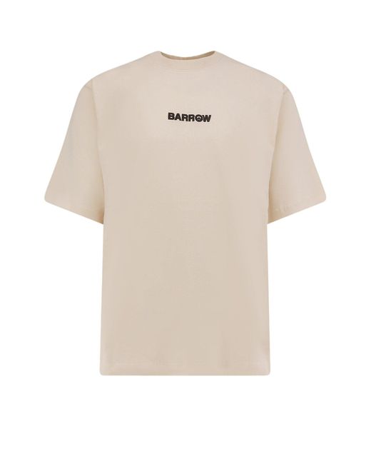 Barrow Men's White Cotton T-shirt
