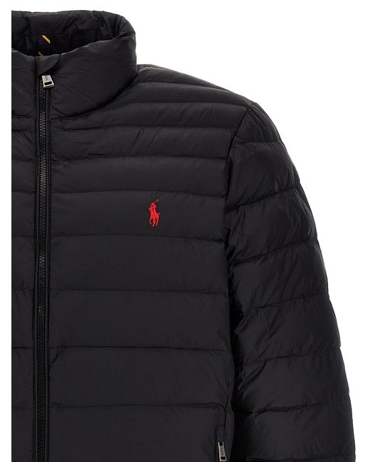 Polo Ralph Lauren Logo Embroidery Down Jacket Casual Jackets, Parka in Blue  for Men | Lyst