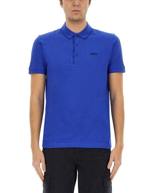 Boss Blue Polo "Paule 4" for men