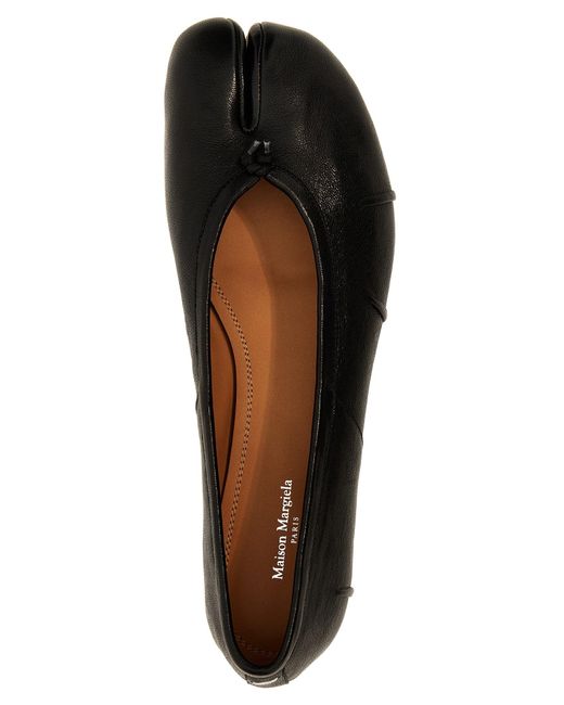 Tabi New Flat Shoes Nero di Maison Margiela in Black