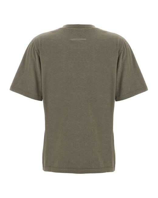 MM6 by Maison Margiela Green Numeric Signature Patch T-Shirt