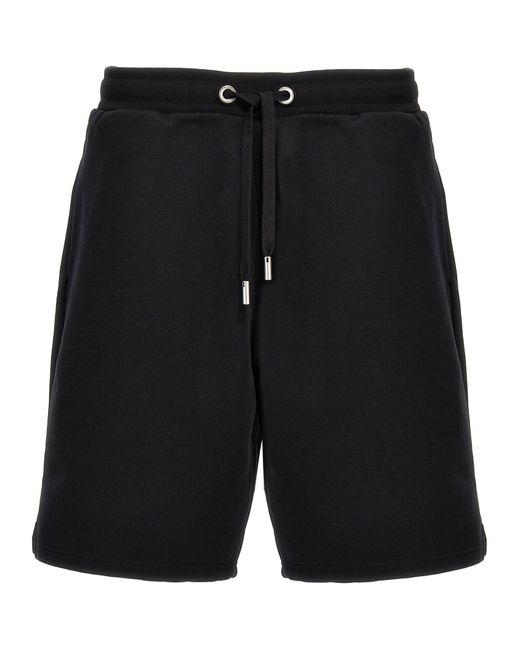 AMI Black 'Ami De Coeur' Bermuda Shorts for men