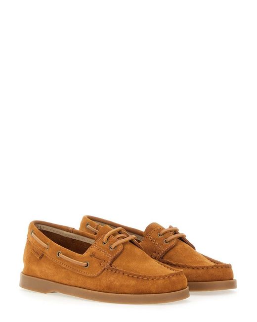 Leather Boat Moccasin-Donna di Manebí in Brown