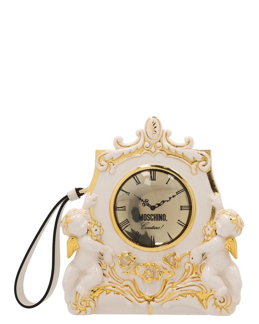 Moschino Natural Clock Clutch