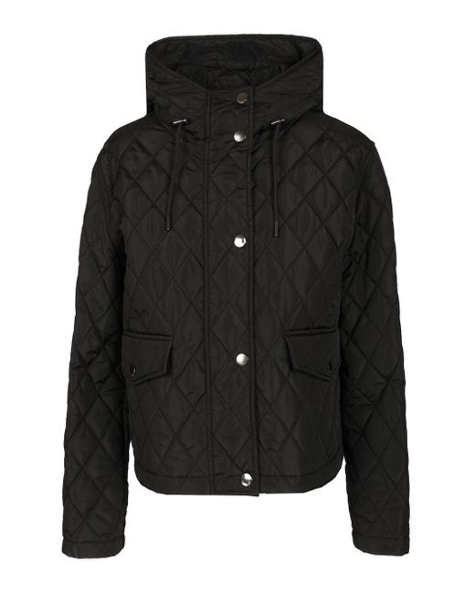 Quilted Nylon Cropped Jacket-Donna di Burberry in Black