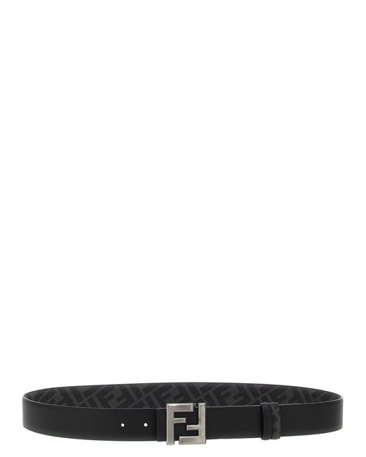 Squared Ff Cinture Nero-Uomo di Fendi in Black da Uomo