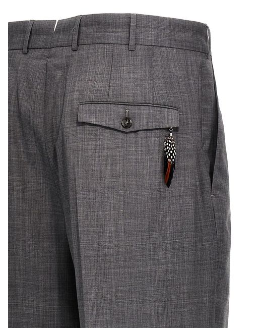 PT Torino Gray Dodici Pants for men