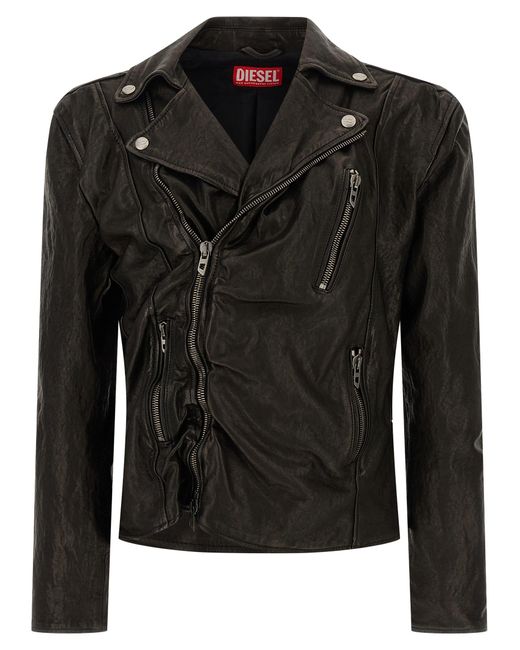 DIESEL Black 'L-Uncan' Jacket for men