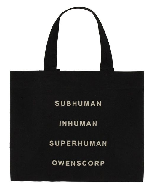 Borsa Tote Beach di Rick Owens in Black