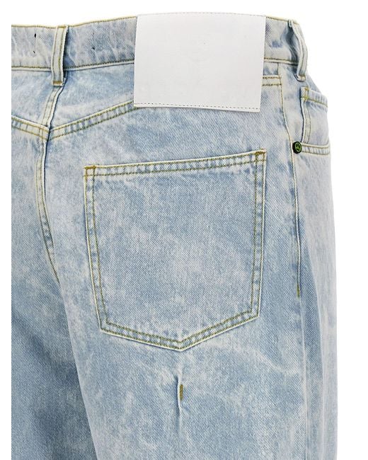 Barrow Blue Stitching Detail Jeans for men
