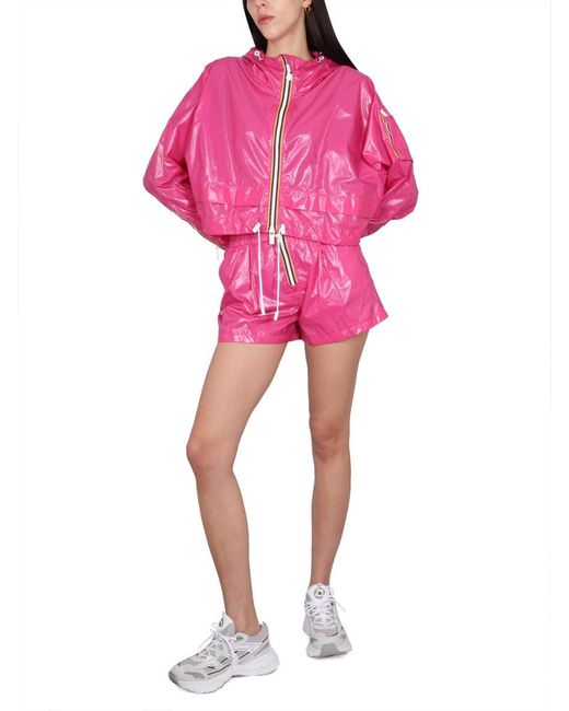K-Way Pink Nylon Shorts