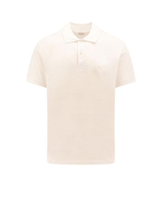 Alexander McQueen White Polo Shirt for men