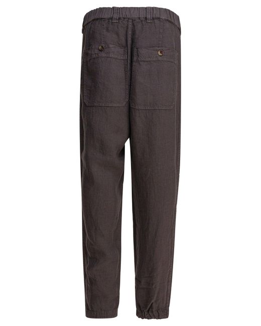 Trousers Marrone-Uomo di Brunello Cucinelli in Gray da Uomo