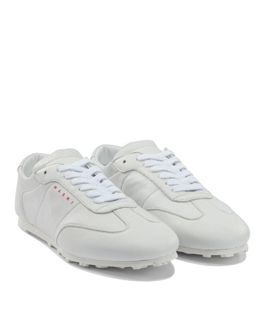 Marni White "softy Soccer" Sneakers