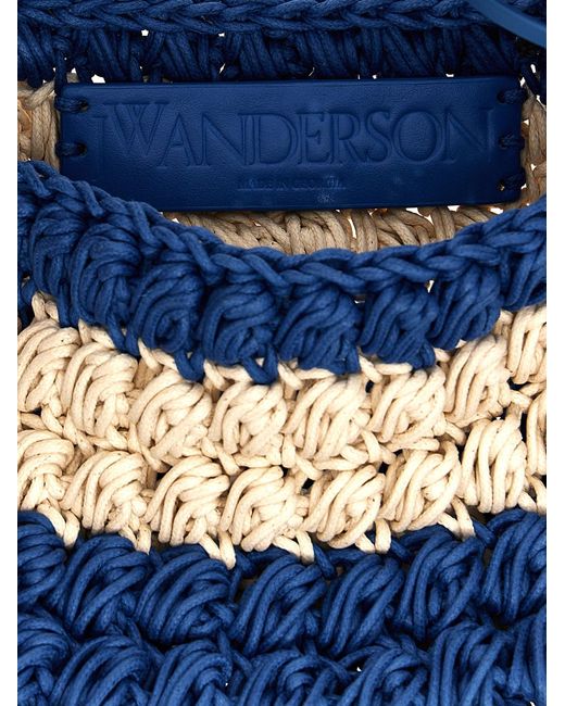 J.W. Anderson Blue Popcorn Basket Hand Bags
