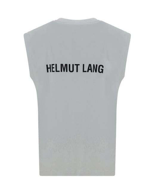 Helmut Lang White Logo Muscle Tank. Hea T-Shirt for men