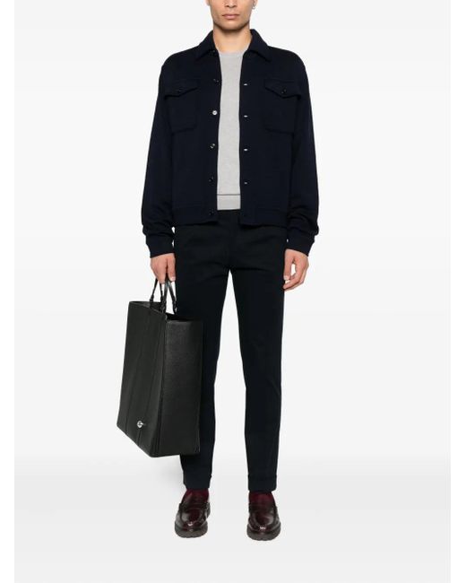 Lardini Blue Jacket With Pockets